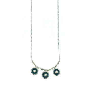 Collar 3 Iris plata